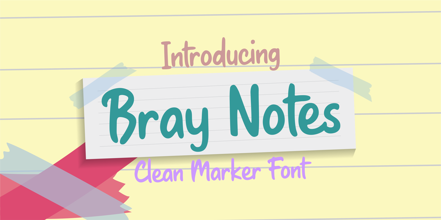 Пример шрифта Bray Notes #4